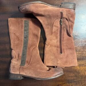 Ugg brown suede mid calf high boots